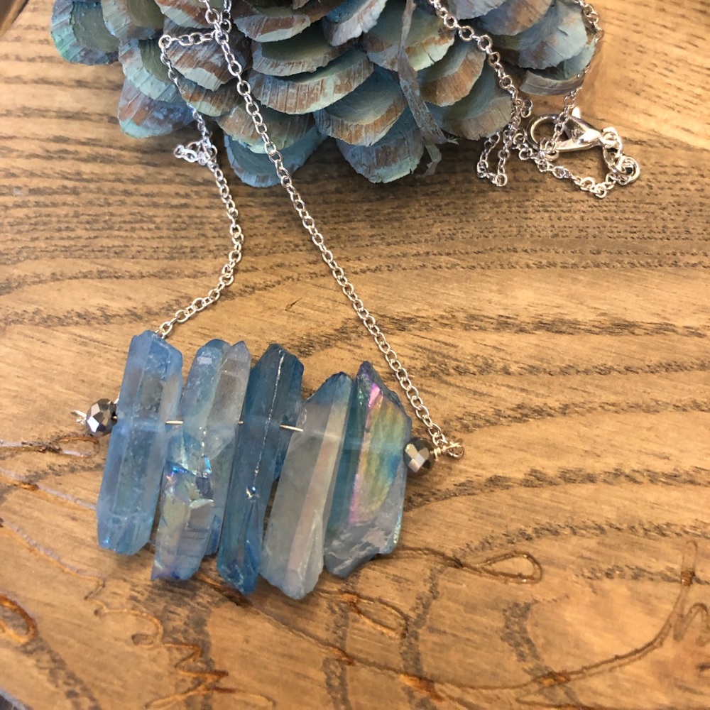 Quartz Crystal Points Necklace